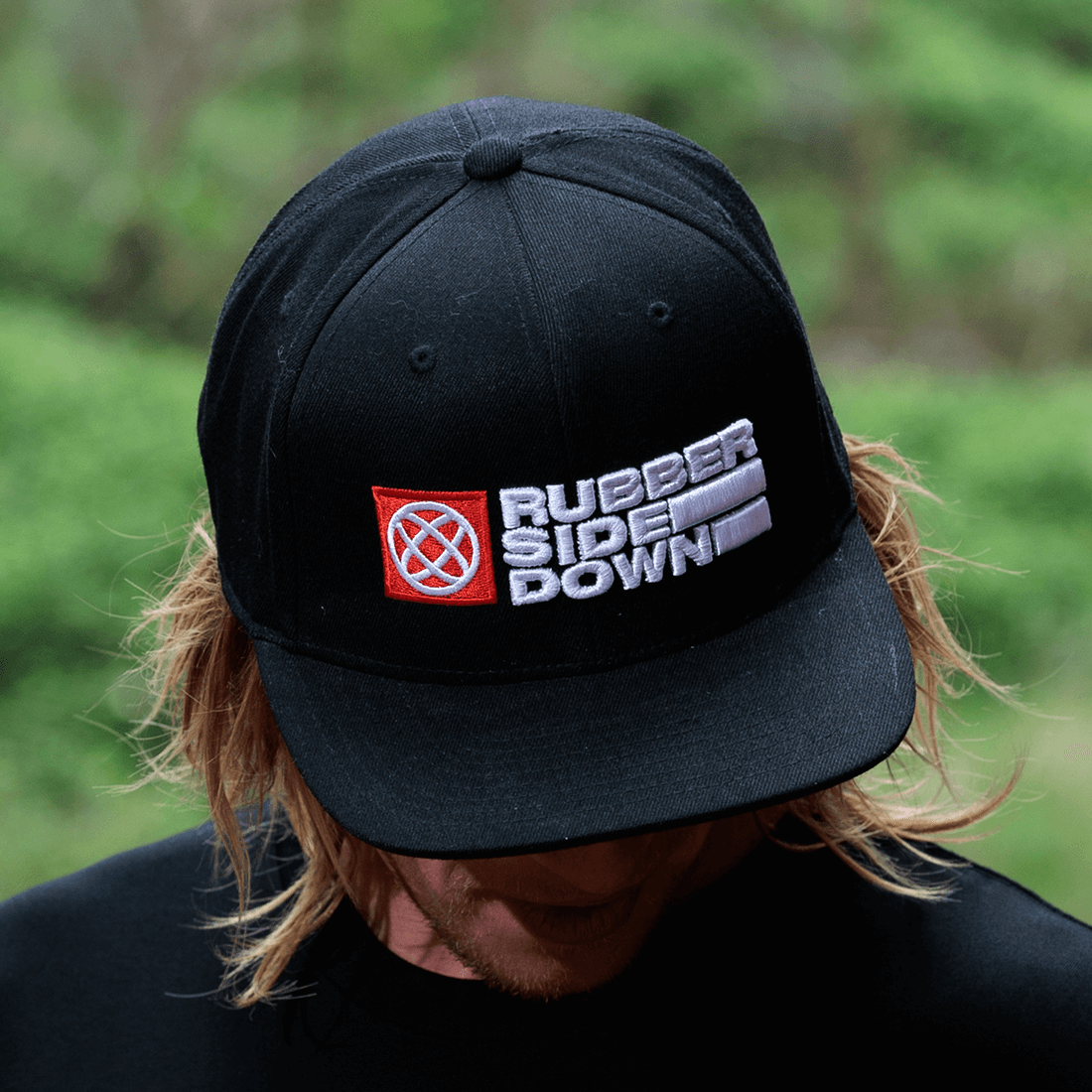 Classic Flexfit Flat Peak Cap Rubber Side Down Global